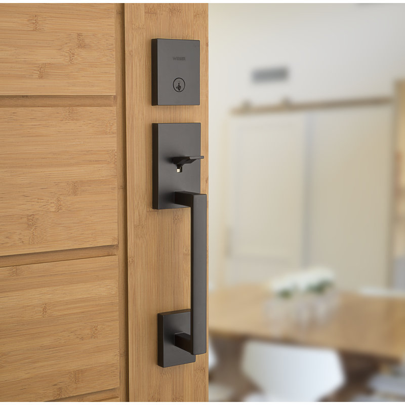 Weiser San Clemente Single Cylinder Handleset with Halifax Lever